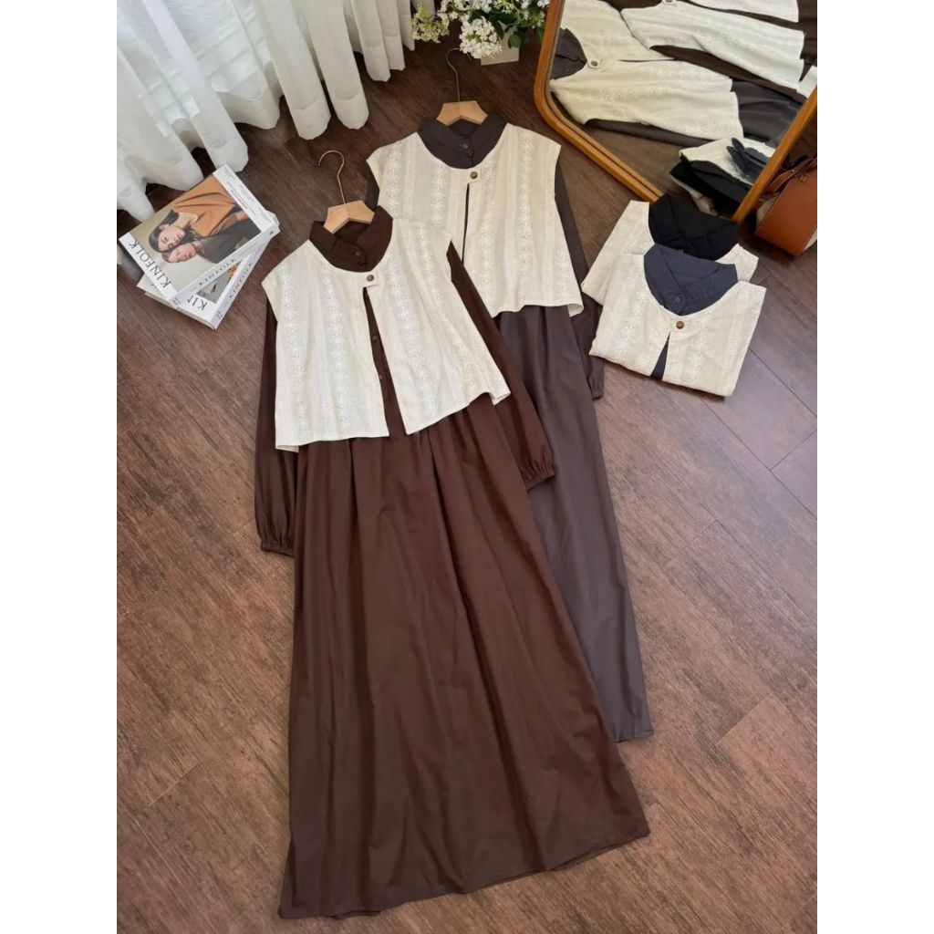 DRESS KATUN REMAJA ROMPI GAMIS REMAJA KEKINIAN BY POP SHOP