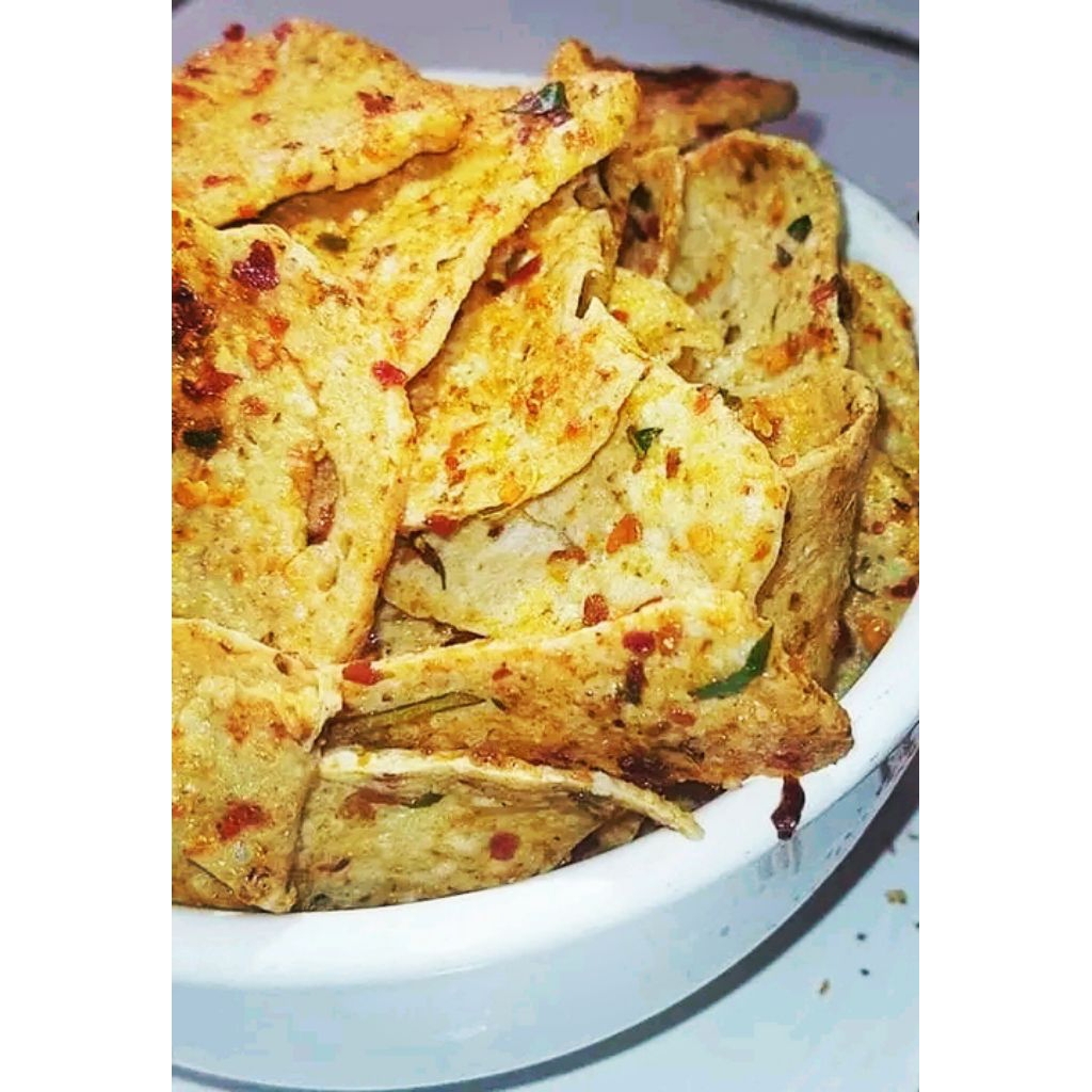 BASRENG KERING BUMBU RUJAK PEDASS MANISS DAUN JERUKK & ORI 500GR & 1KG