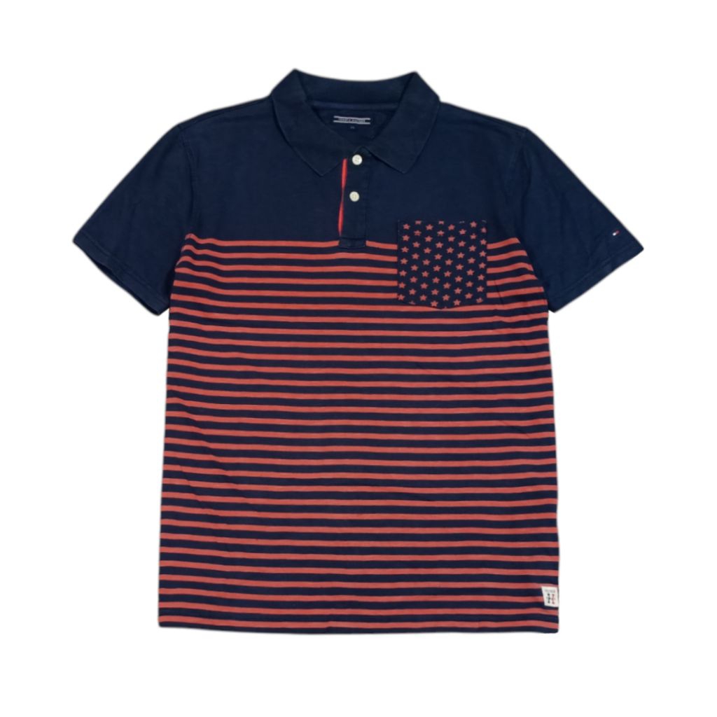 KAOS KERAH POLO SHIRT TOMMY HILFIGER SECOND SIZE M