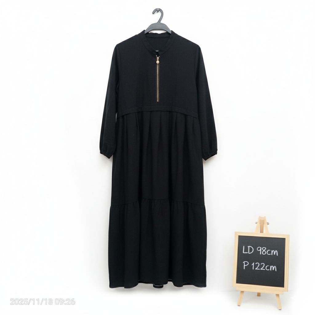 PRELOVED Gamis Hitam Free Luaran Hitam Brokat WAJIB BACA DESKRIPSI