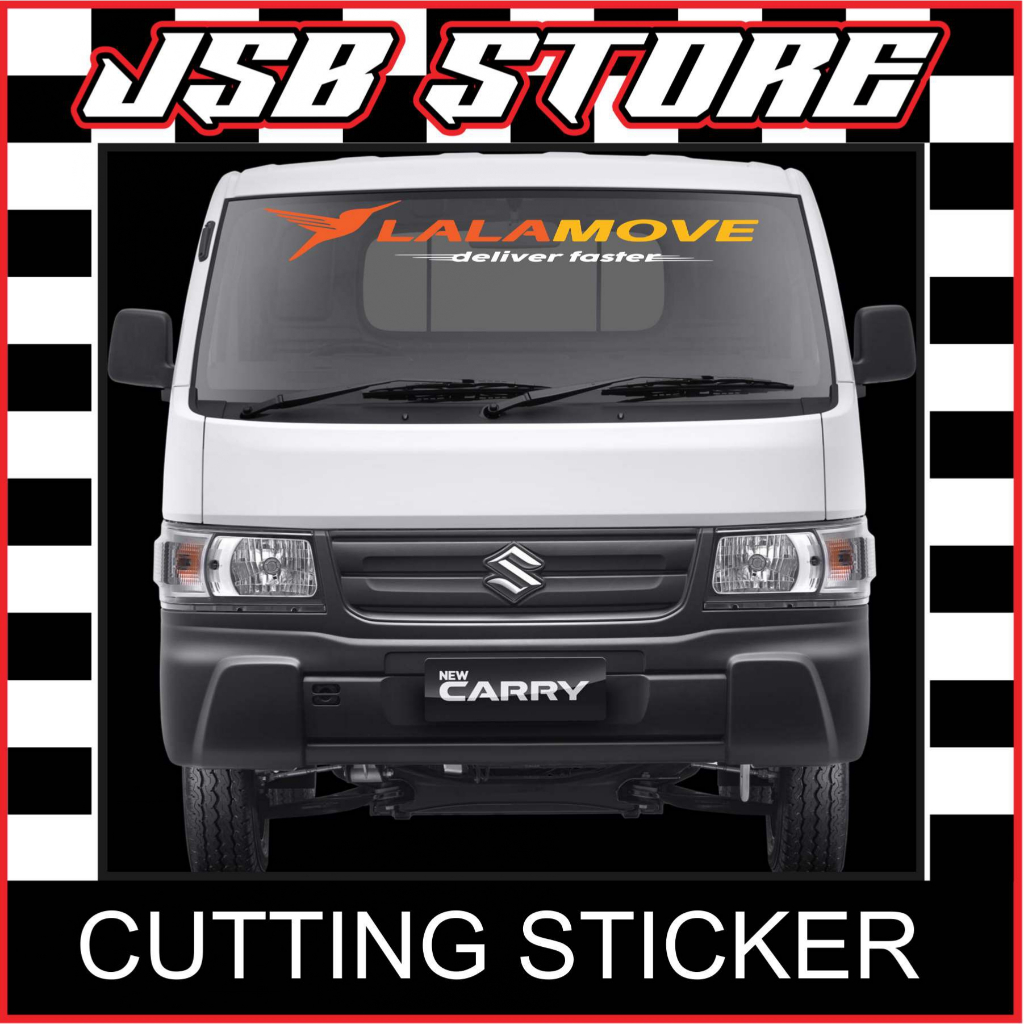 Cutting Sticker LALAMOVE Stiker Variasi KACA MOBIL PICKUP L300 CARRY GRANMAX TRAGA DLL UK 15X100CM