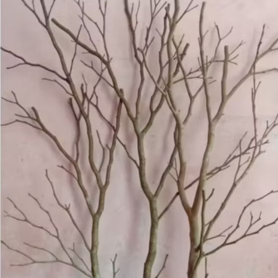 Ranting Pohon Dekorasi/Ranting Pohon Rimbun Dekorasi Alami/100-150cm