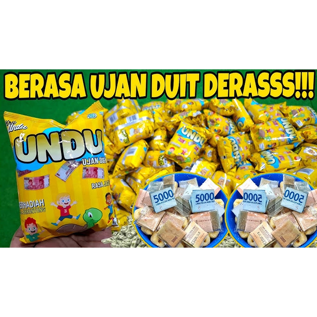 Ciki cemilan snack viral kekinian hujan duit ujan duet berhadiah uang tunai asli HARGA SATUAN