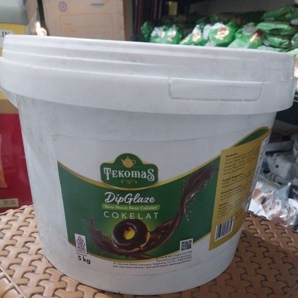 glaze tekomas coklat 5kg