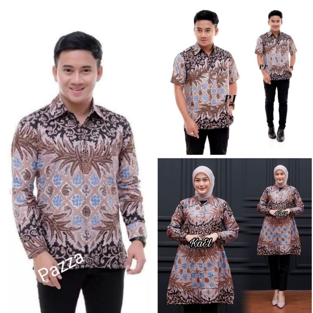 Couple Batik Baju Atasan pria Baju Atasan wanita Baju Batik Couple keluarga Batik motif Bagus