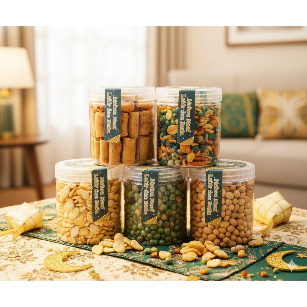 ANEKA KACANG LEBARAN KEMASAN  TOPLES//TOPLES 600ML