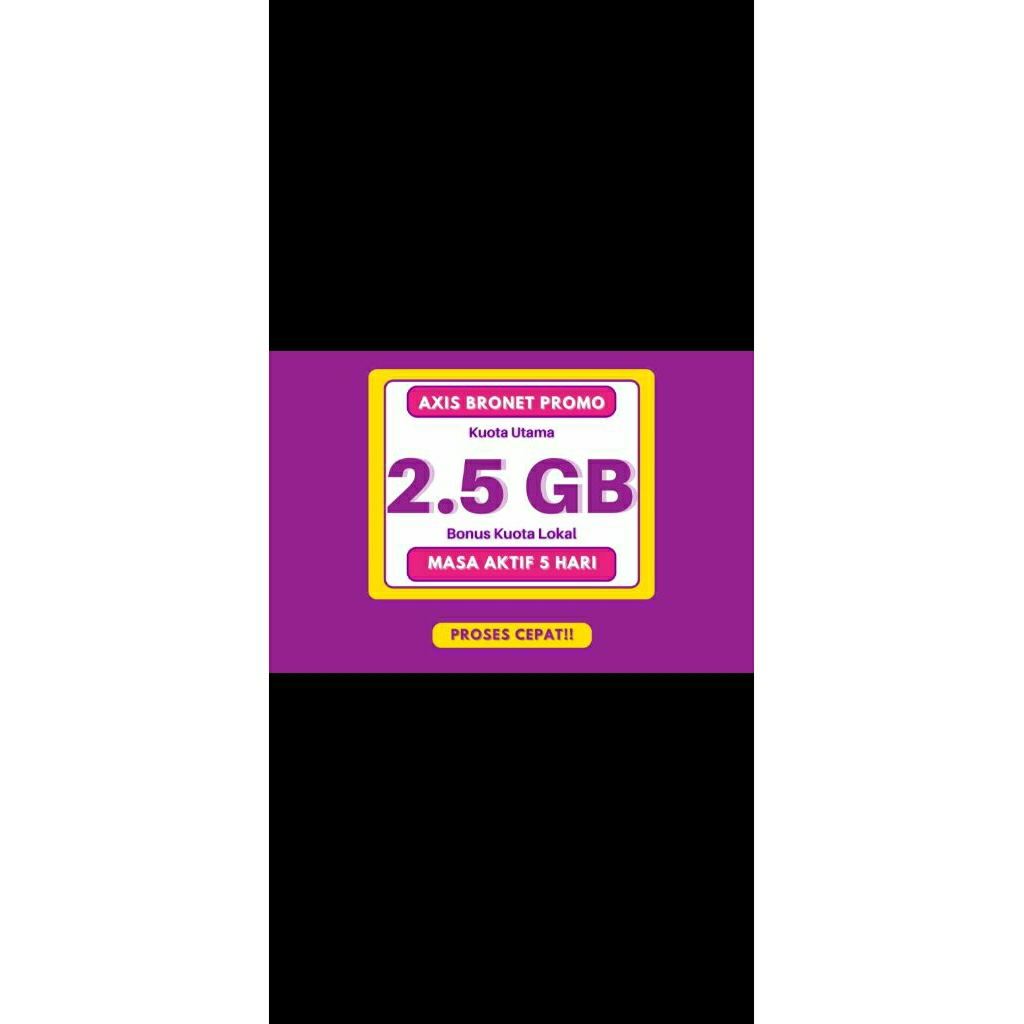 paket data Axis kuota 2.5 gb