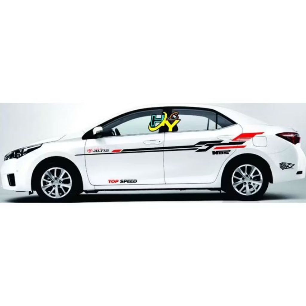 Sticker mobil Altis sedan Vios civic Corolla dll stiker list terlaris mobil Altis keren terbaru