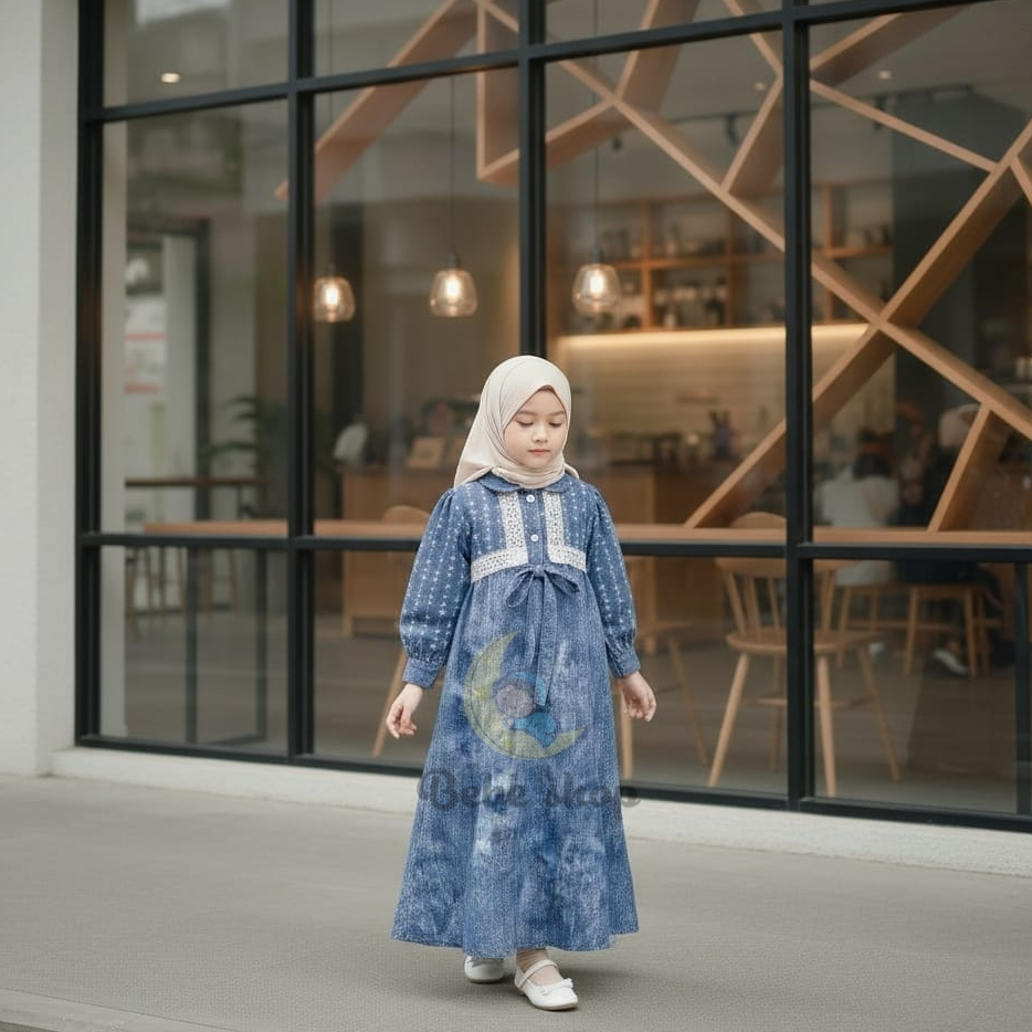 Gamis Anak Perempuan Umur 3-14 Terbaru 2026 Pakaian Muslim 5 6 Tahun Kids Cewek Dress Muslimah 2-3Th
