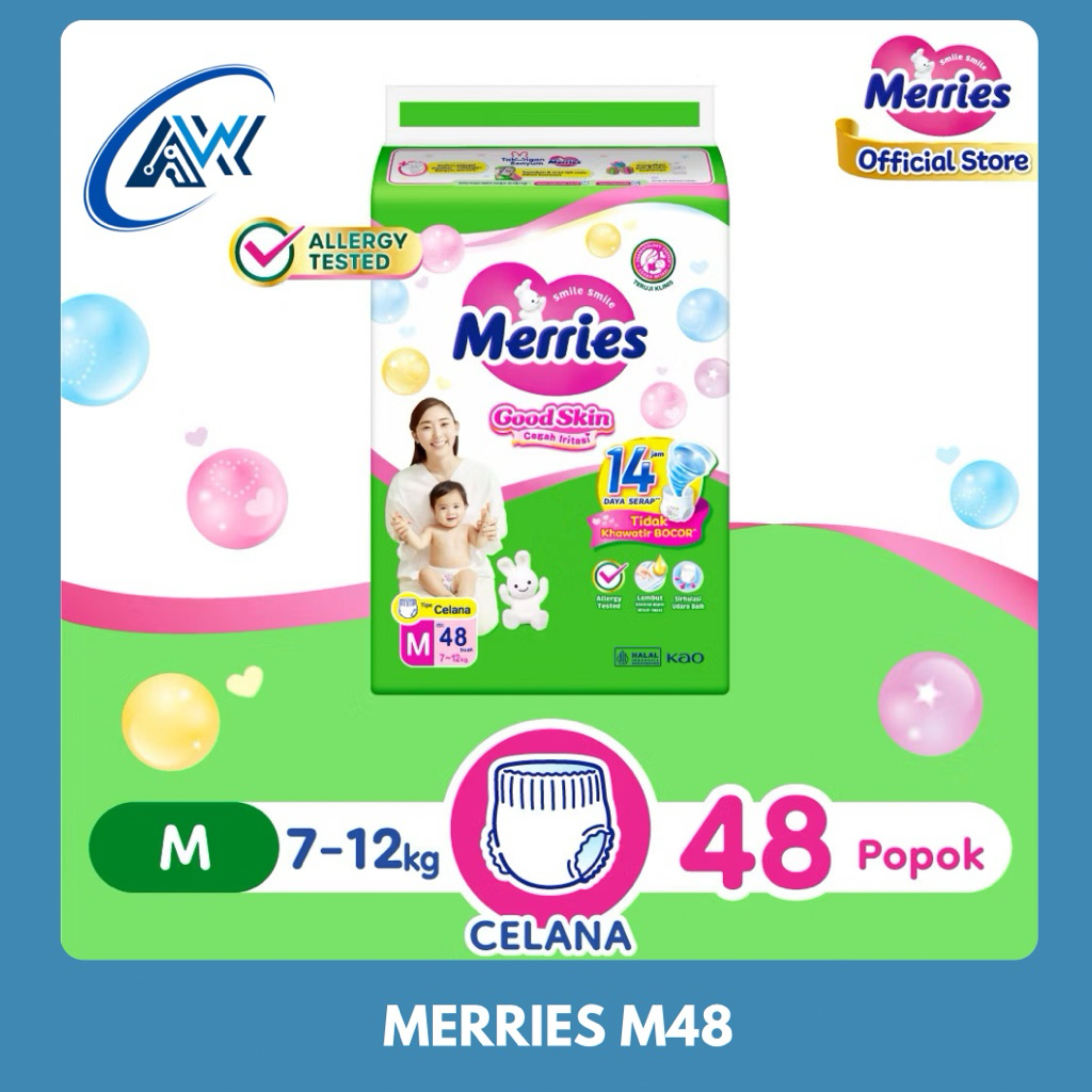MERRIES PANTS M48 / POPOK MERRIES M48/ PAMPERS MERRIES M48