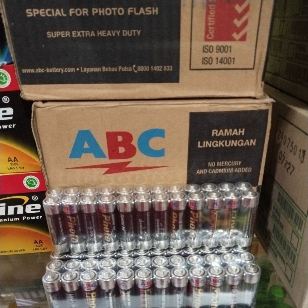 Swallashop Id Batre Abc Aa Ukuran Jam Dinding 24Pcs