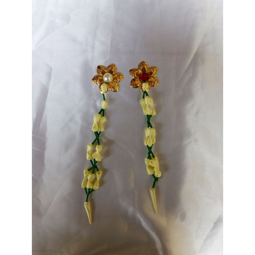 Pin Bros bunga juntai melati | jilbab | baju | paskibra | taruna | drumband | Pramuka | LKBB dll