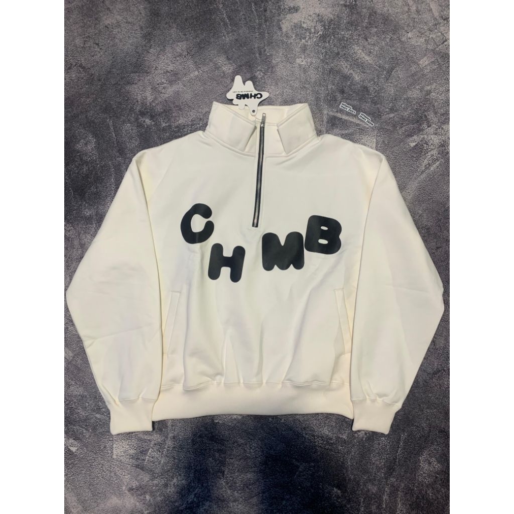 HALFZIP CHMB WHITE
