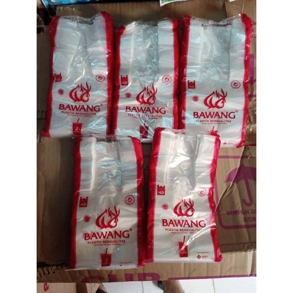 KANTONG KRESEK MERK BAWANG 1 BALL / 200 PCK