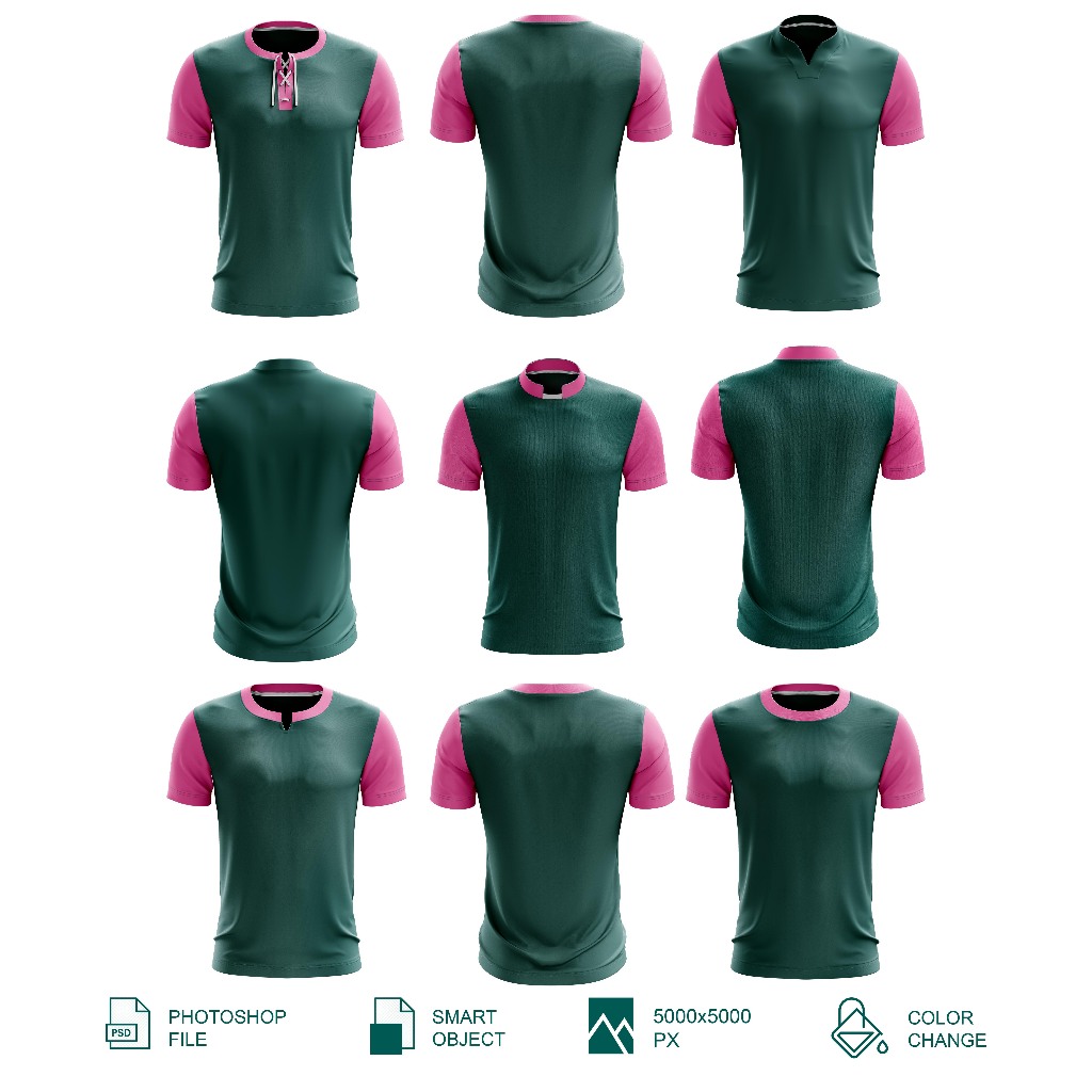 Mockup Jersey Lengan Pendek PSD