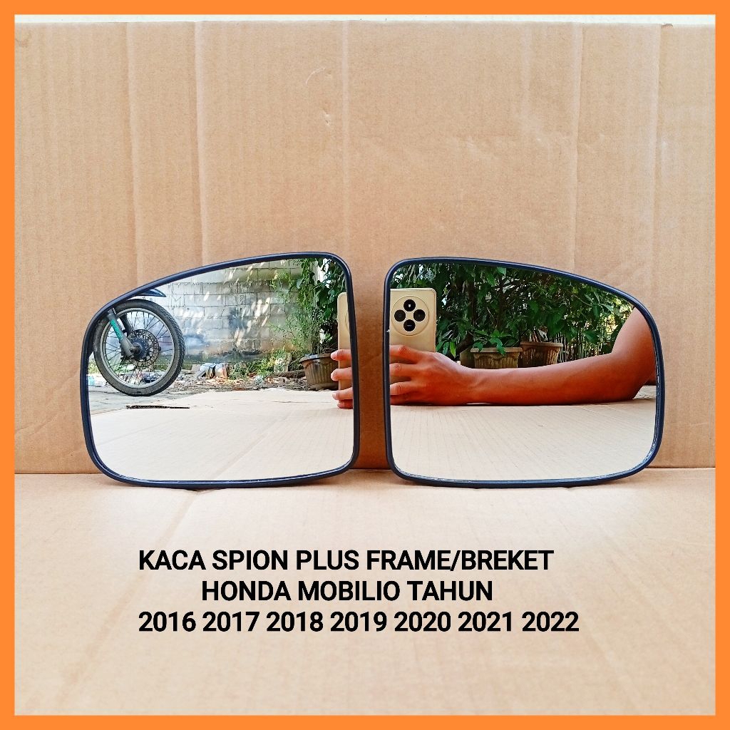 Kaca spion mobil honda Mobilio RS/E/S Tahun 2016 2017 2018 2019 2020 2021 2022 kaca spion plus frame