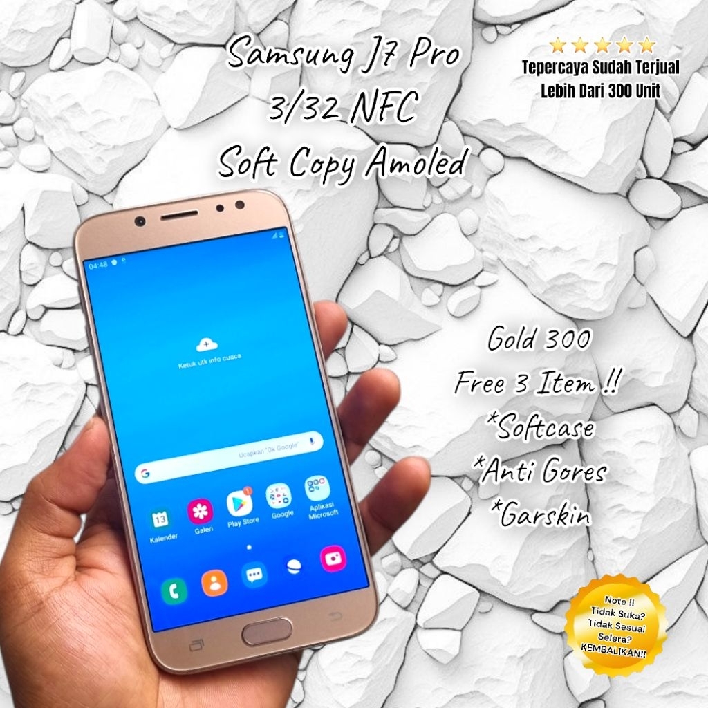 Samsung J7 Pro 3/32GB – Gantian LCD 95 Persen Mirip Asli, Mesin Original Samsung