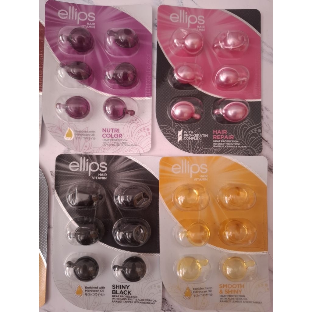 Ellips Vitamin Rambut Isi 6 Pcs Murah / Ellips Perawatan Rambut Rontok Kusam Murah