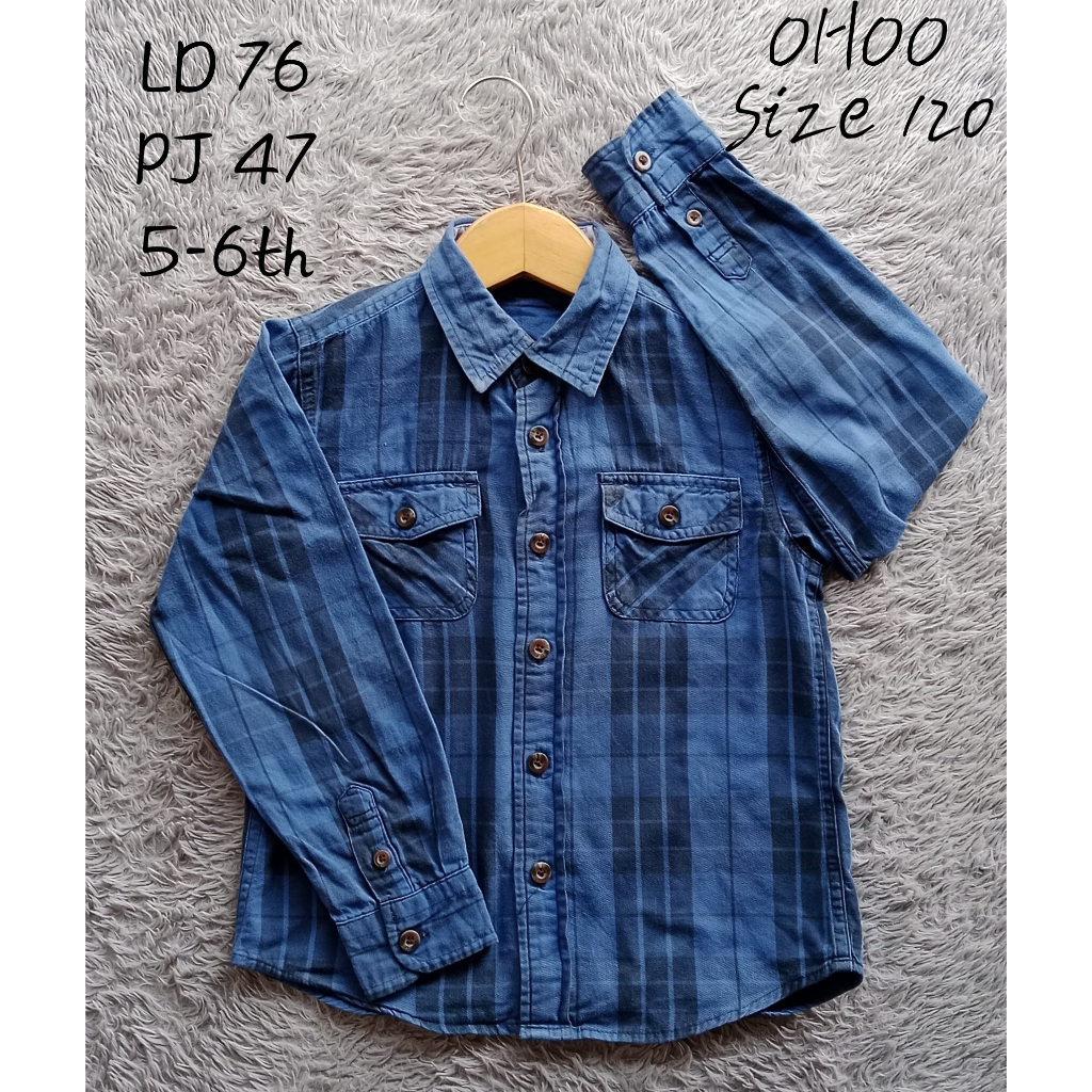 Kemeja anak usia 5-6th -OHOO-KIDS-