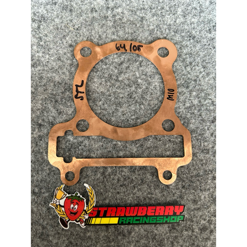 paking head tembaga mio karbu,tebel 0,5,diameter 64mm