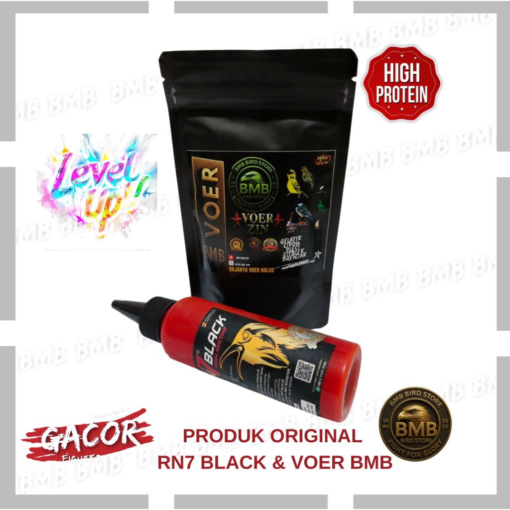 RN7 BLACK + VOER HALUS NECTAR DAN VOER KHUSUS KONIN, PLECI, SOGON,PRENJAK DENGAN PROTEIN TINGGI MEMB