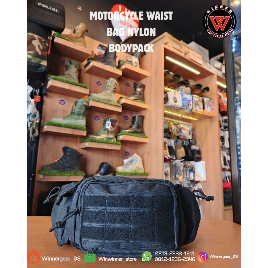 Tas motorcycle waist bag nylon Bodypack