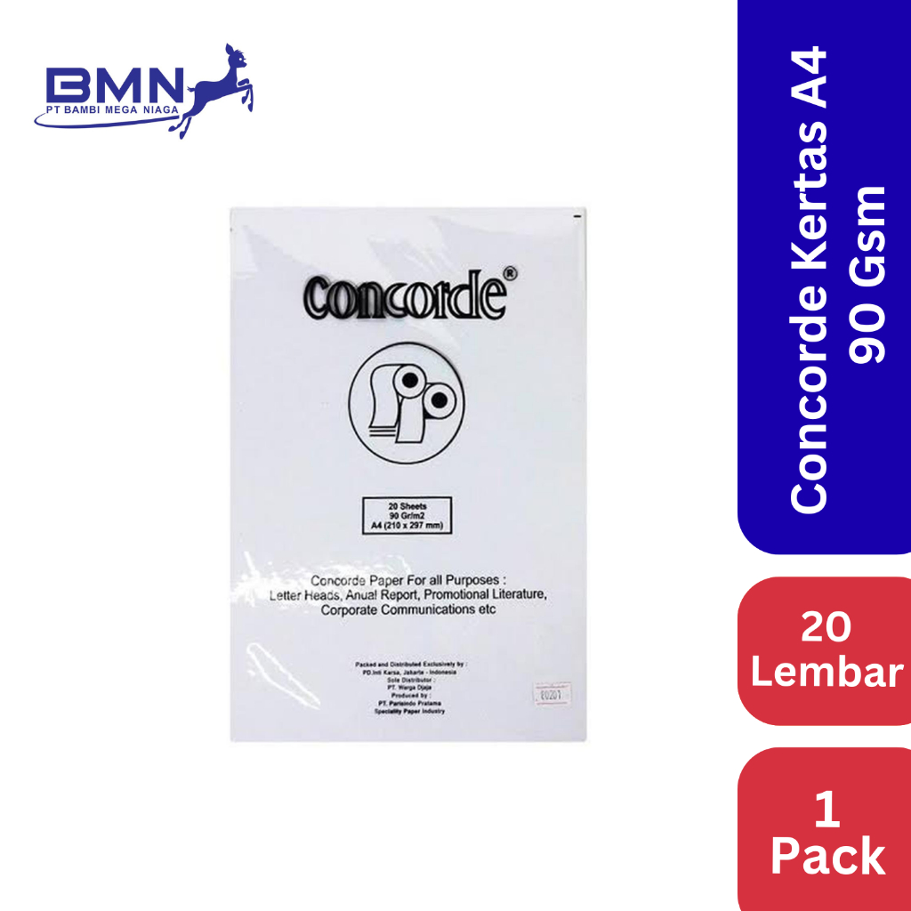 Concorde Kertas A4 90 Gsm Warna Putih