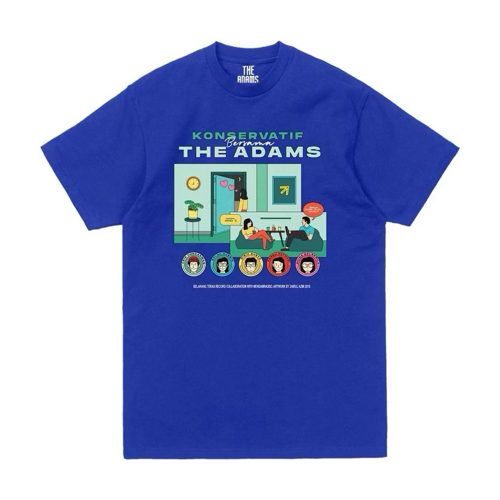 T-shirt | Kaos THE ADAMS - KONSERVATIF BLUE