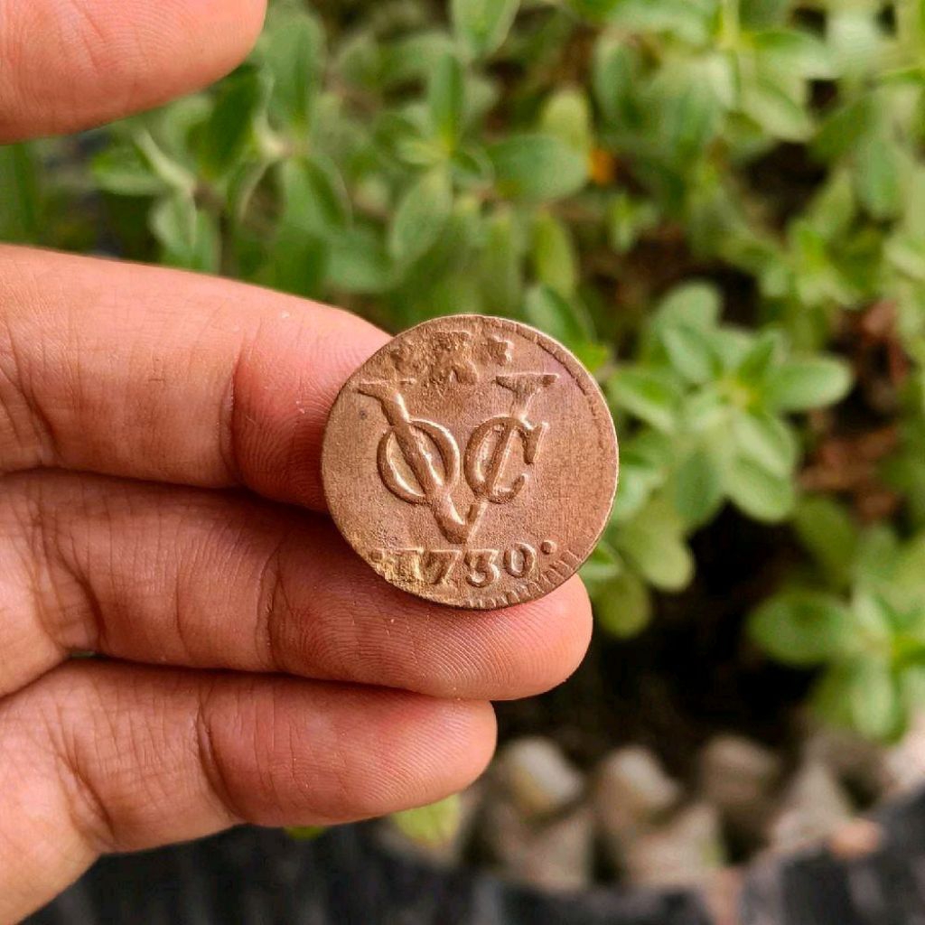 Koin VOC Zeeland 1 Duit Tahun 1730 ZL01