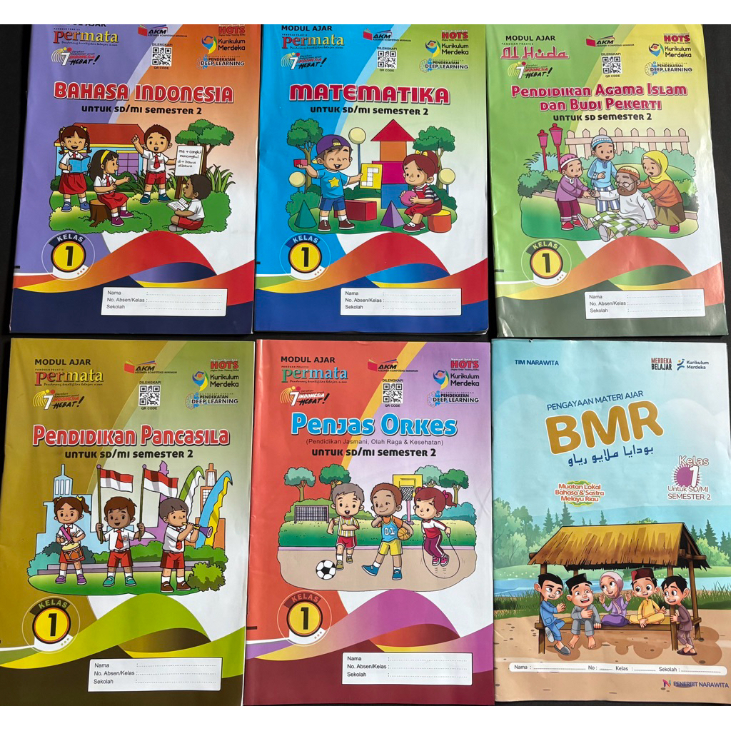 Buku LKS Permata SD/MI Kelas 1 Semester 2