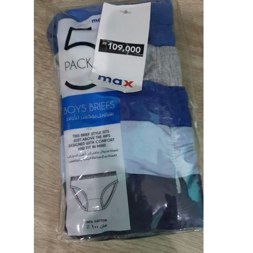 Celana dalam Max CD anak laki laki Preloved New Original Max