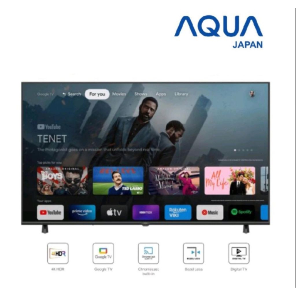 TV AQUA 50 INCH ANDROID GOOGLE AQT50K85FUX TV AQUA 50INCH AQT 50K85FUX TV AQUA ANDROID