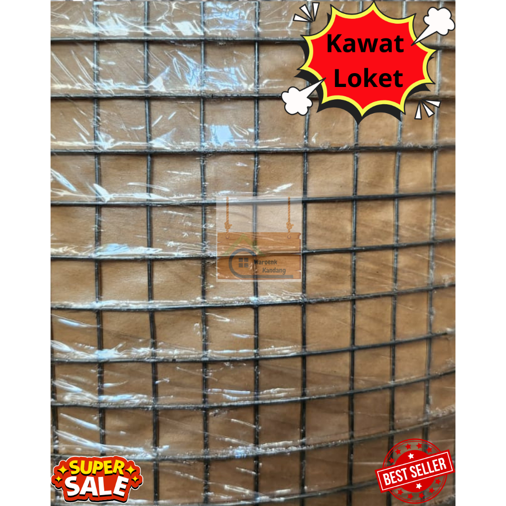 KAWAT LOKET GALVANIS ANTI KARAT 1.2MM 1.4MM LUBANGAN 12X12MM TERLARIS TERMURAH TERBAIK
