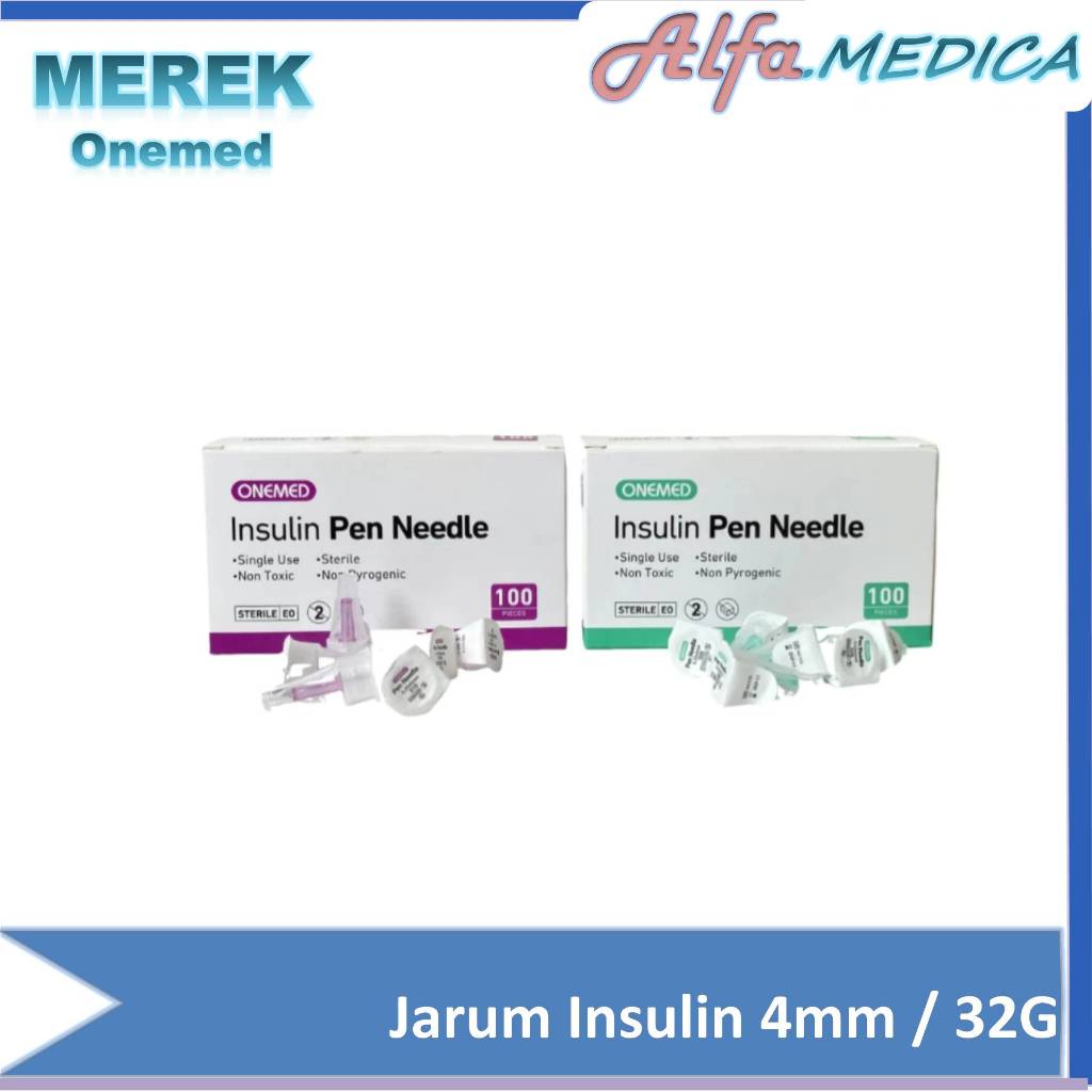 Onemed Jarum Insulin 32G isi 100 / Insulin Pen Needle 32G