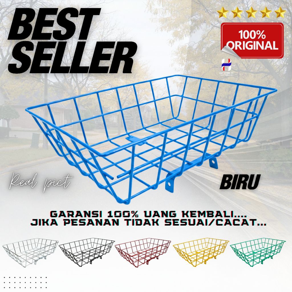 KERANJANG DEPAN SEPEDA ORIGINAL UNIVERSAL PNP MTB MINION FIXIE MINIVELO 27.5 20 INCHIE INCHI SEPEDA 