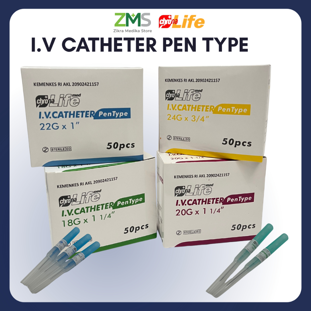 [OBRAL] ECERAN IV Catheter Pen Sterile / ABBOCATH 18G 20G 22G 24G