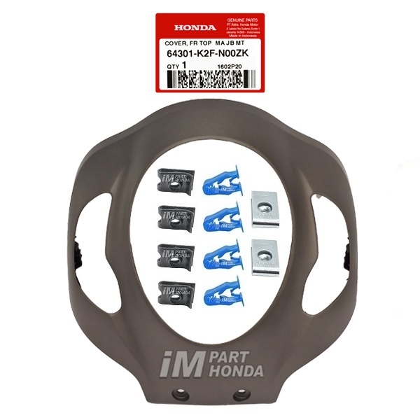 64301-K2F-N00ZK Cover Front Panel Tameng Lampu Depan Scoopy eSP K2F 2020 - 2024 Coklat Dof