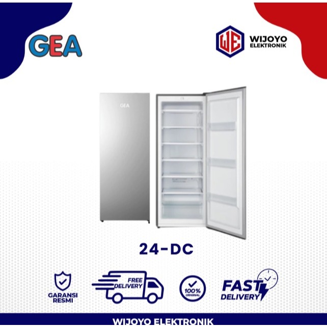 (LUAR KOTA) KULKAS GEA upright freezer GF24DC / GF 24DC - Garansi resmi