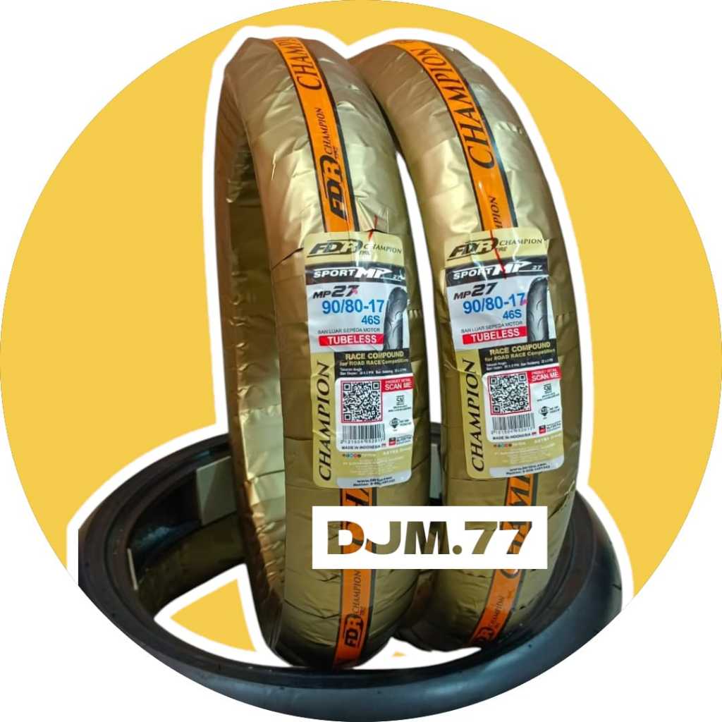 Ban Tubless MP27 90/80-17 Soft Compound TUBLESS Ring-17