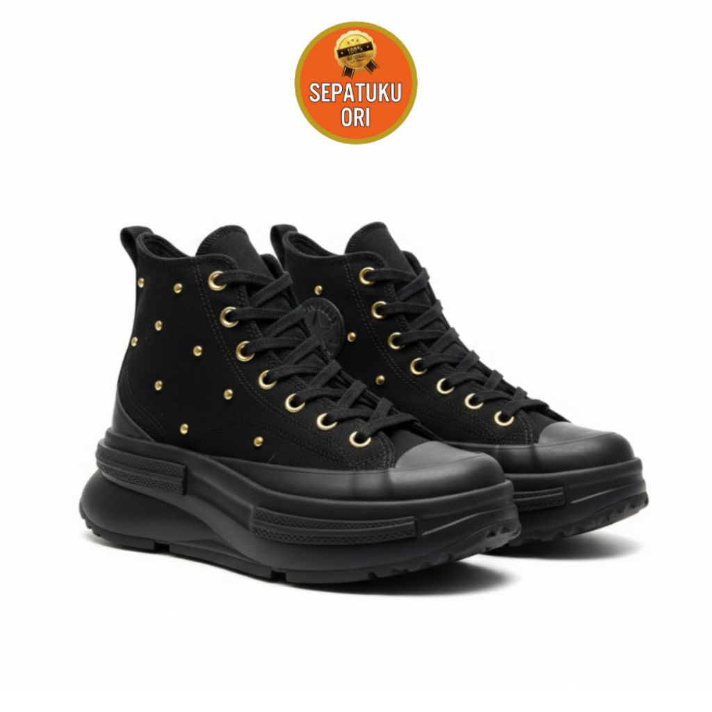 SEPATU WANITA (38/23.5cm) CONVERSE RUN STAR LEGACY CX PLATFORM STAR STUDDED [A05461C]
