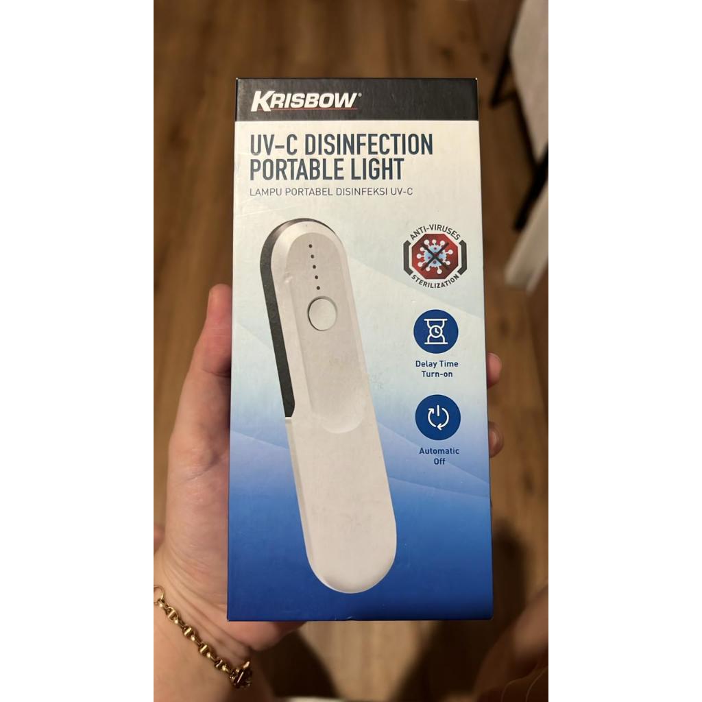 Krisbow UV-C Disinfection Portable Light LED Lampu LED Disinfection