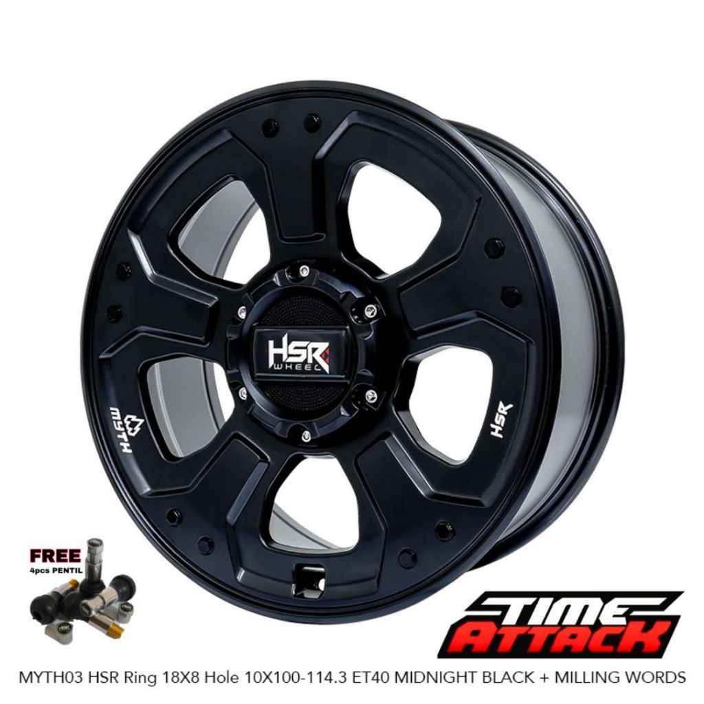 Velg Mobil Rush R18 HSR WHEEL Tipe MYTH03 Velg Hsr Ring 18 - TIME ATTACK BOGOR