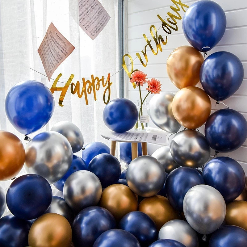 (QC) BALON METALIC 7 INCH/ BALON METALIK BALON LATEX BALON CHROME BALON MURAH BALON WARNA WARNI