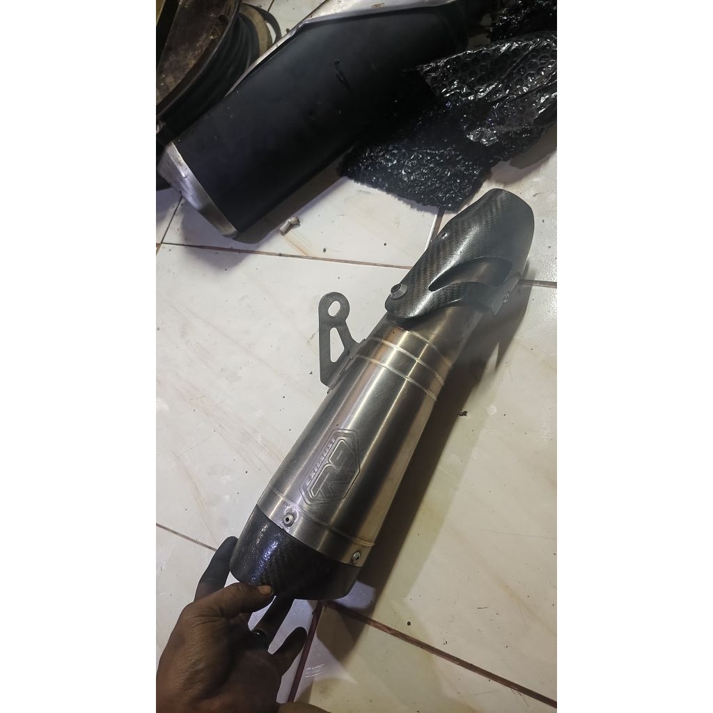 Knalpot R9 H2 SS Ninja 250 fi old