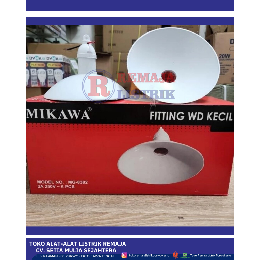 FITING KAP E27 + KABEL OUTDOOR MIKAWA