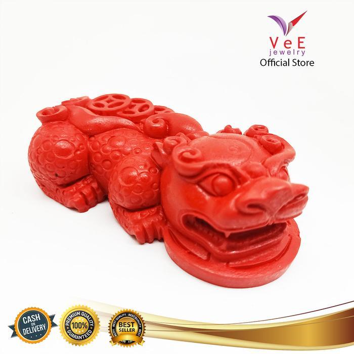 Patung Naga Pixiu Batu Marjan - VeE Patung Batu Alam