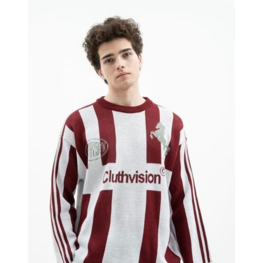 KNITWEAR CLUTHVISION LUCKY NUMBER-MAROON