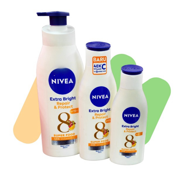NIVEA BODY LOTION / HANDBODY NIVEA EXTRA BRIGHT / NIVEA INTENSIVE MOISTURE