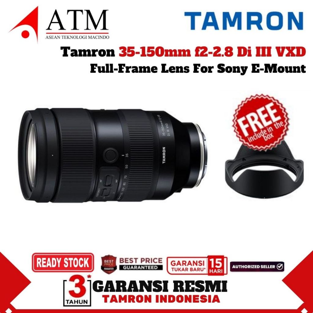Tamron 35-150mm f2-2.8 Sony E Fullframe Di III VXD Tamron 35-150 Garansi Resmi