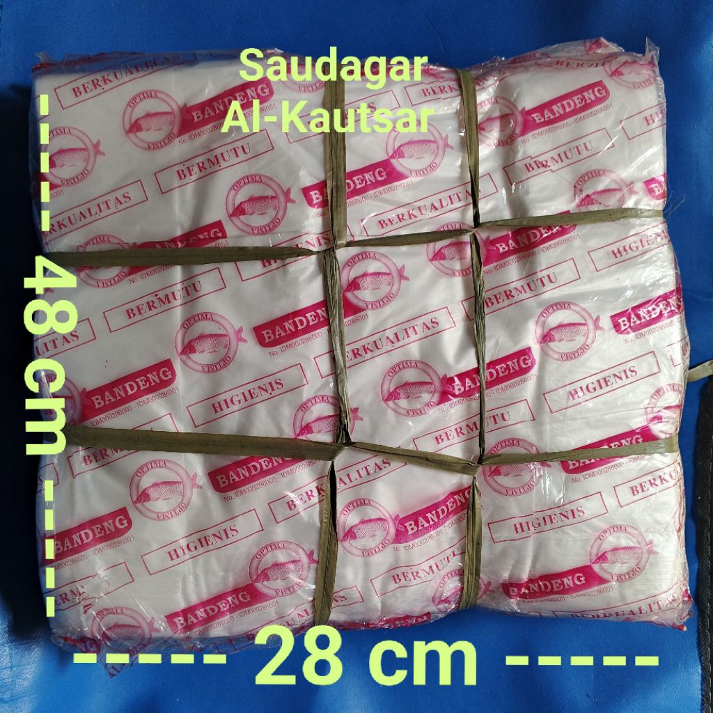 Kantong Plastik - Kresek Bening Tebal Transparan 28x48